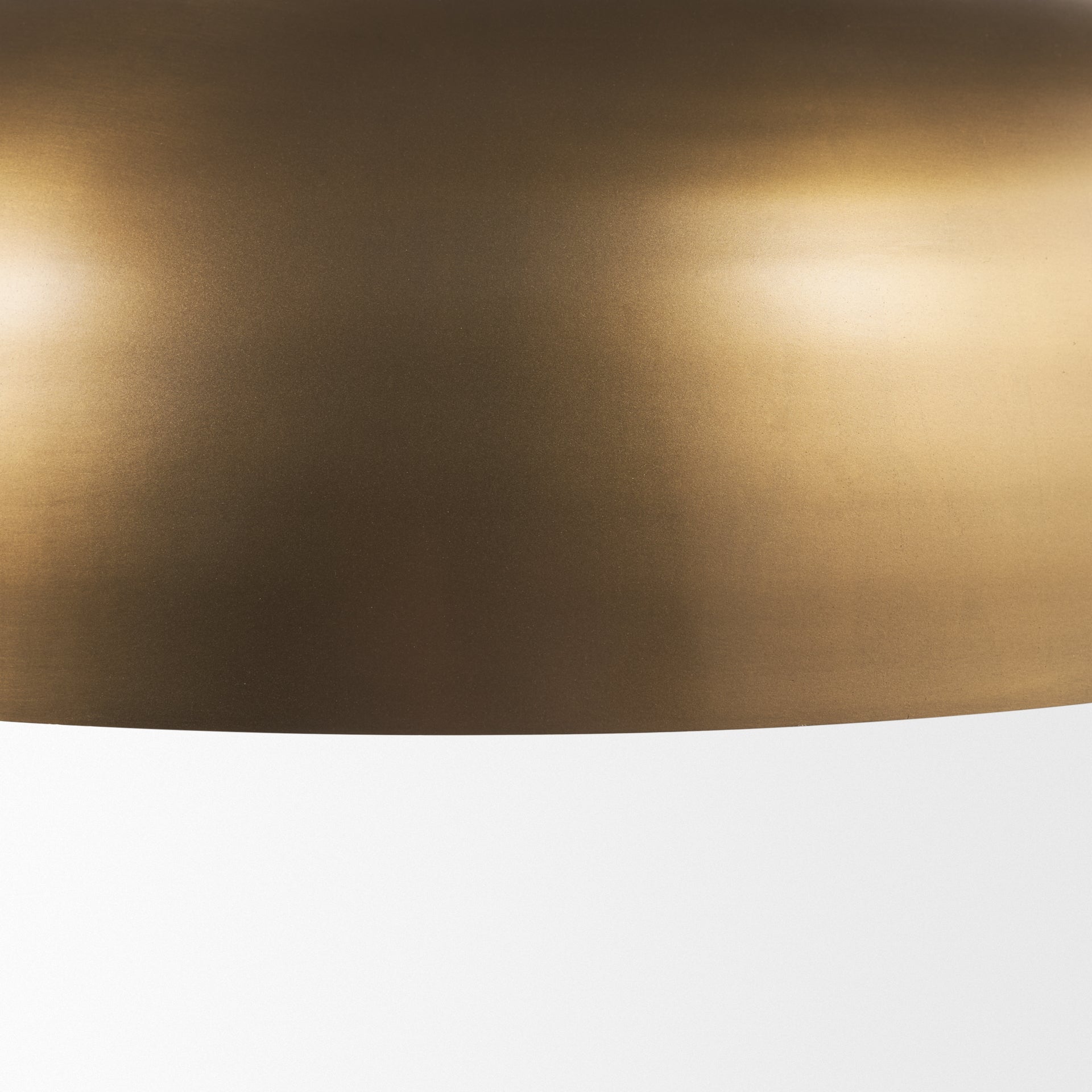 Sanne Antiqued Gold Metal w/ Silver Foil Wide Pendant Light shown from another angle.