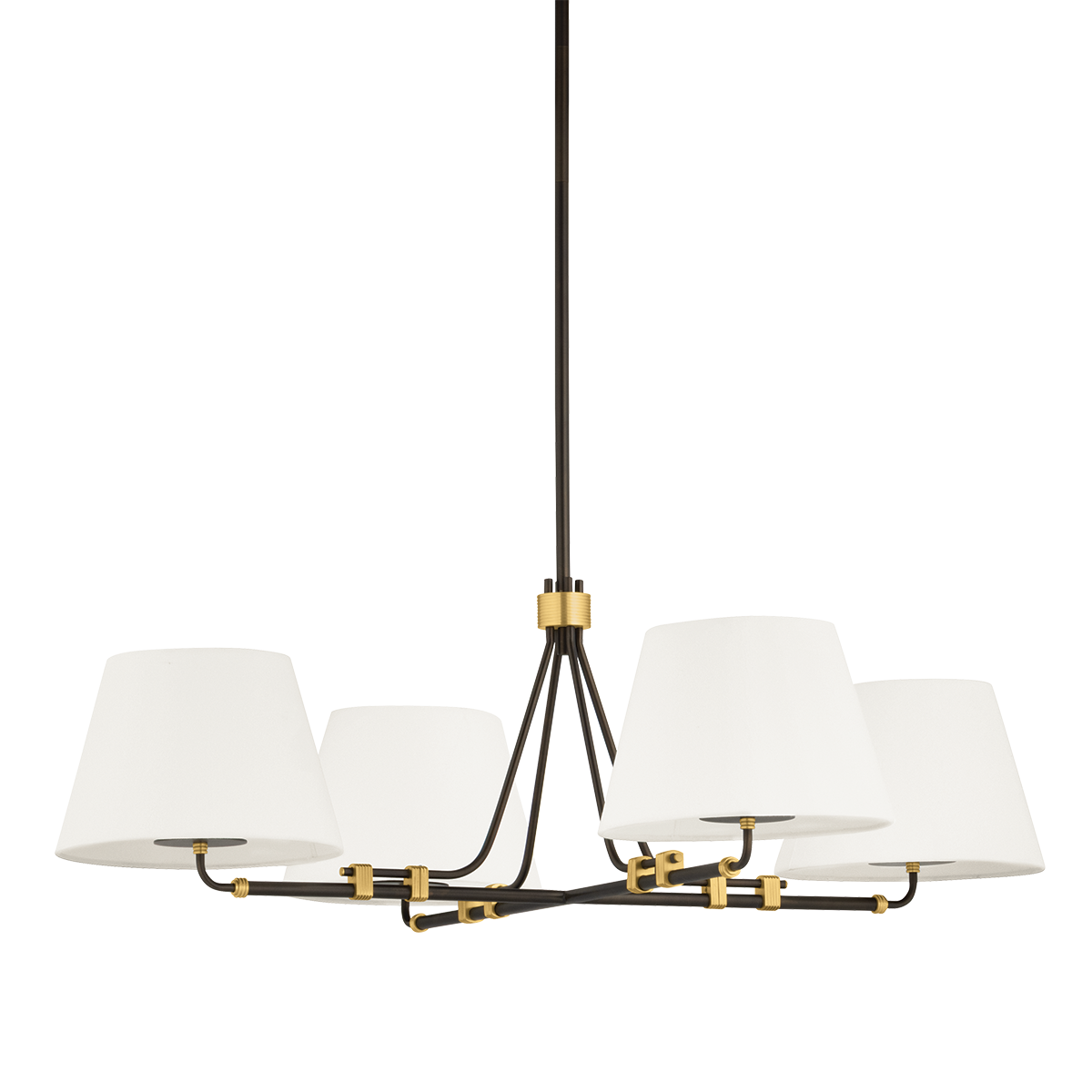 Crown Heights Chandelier in aged brass β a Hudson Valley chandelier for dining rooms, entries, and living rooms at Laurie Yapp Home.