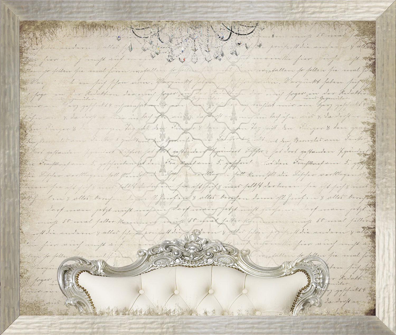 Scripted Luxury framed art print