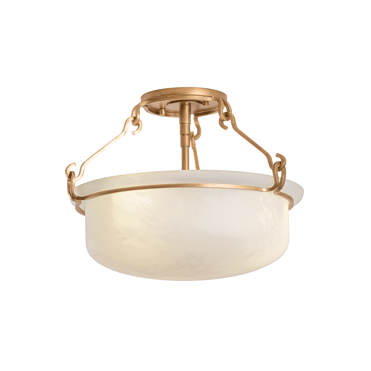 Lowerre Semi Flush 16.5" β a Hudson Valley semi flush for hallways, bedrooms, and entryways at Laurie Yapp Home.