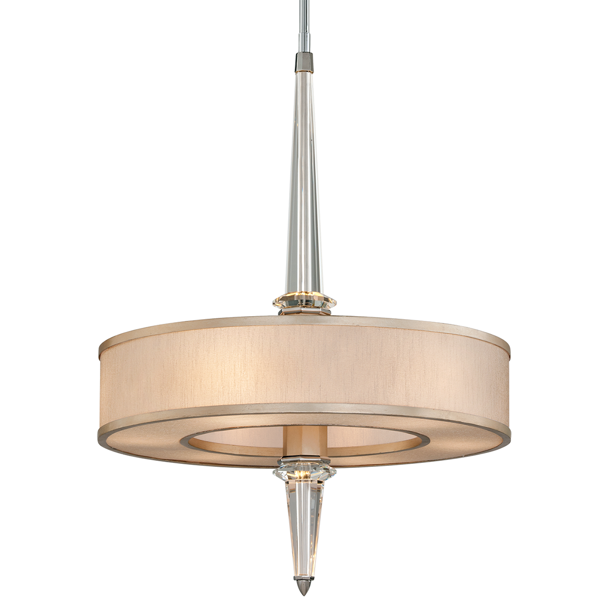 Harlow Pendant β a Corbett chandelier for dining rooms, entries, and living rooms at Laurie Yapp Home.