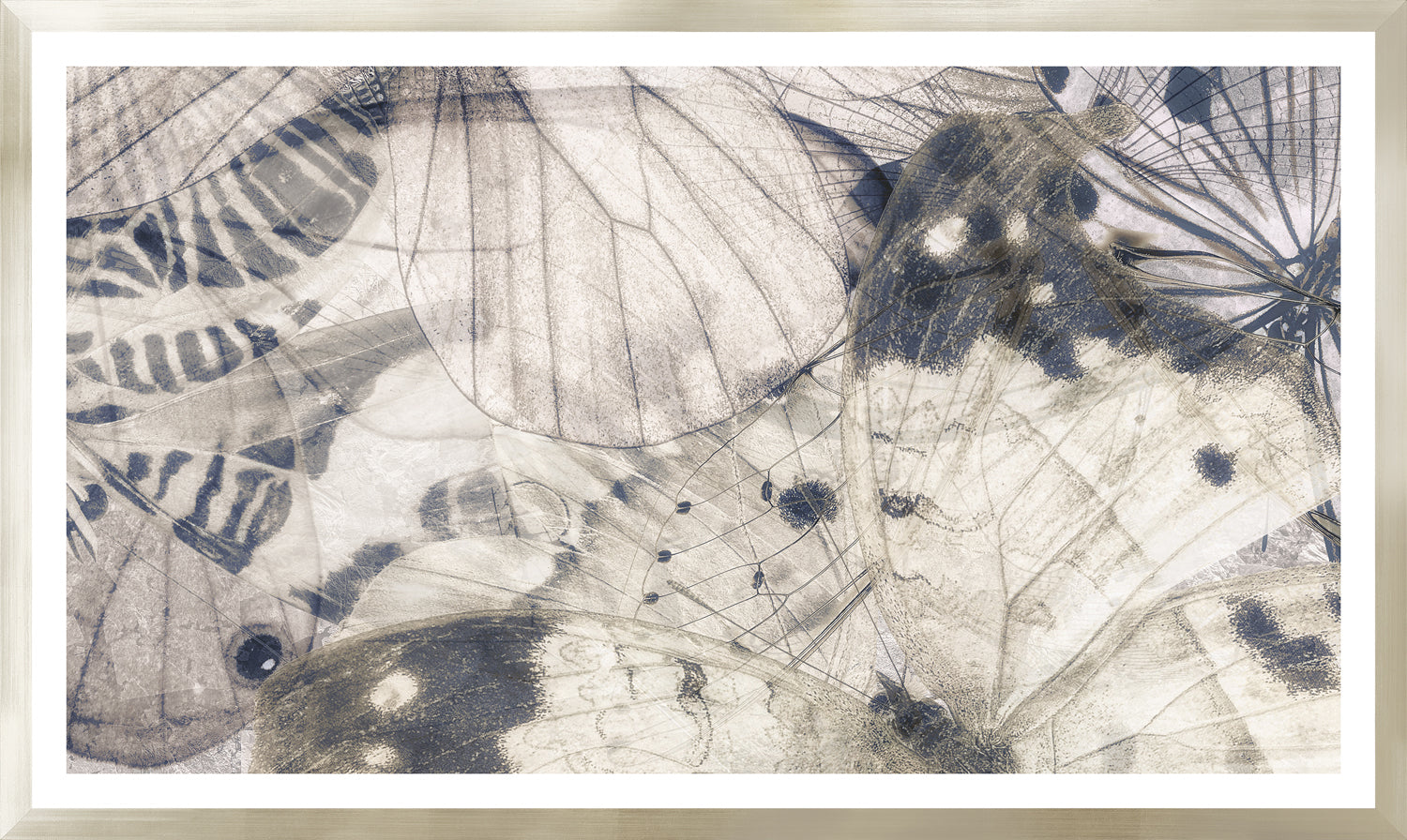 Butterfly Shimmer Pair Bundle — figurative fine art print in neutral tones at Laurie Yapp Home