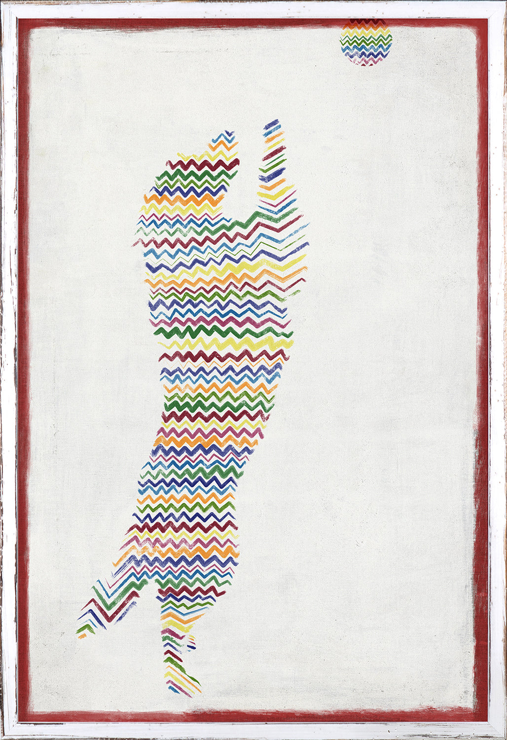 Wag Zag I — nature and landscape fine art print in bold primary tones at Laurie Yapp Home