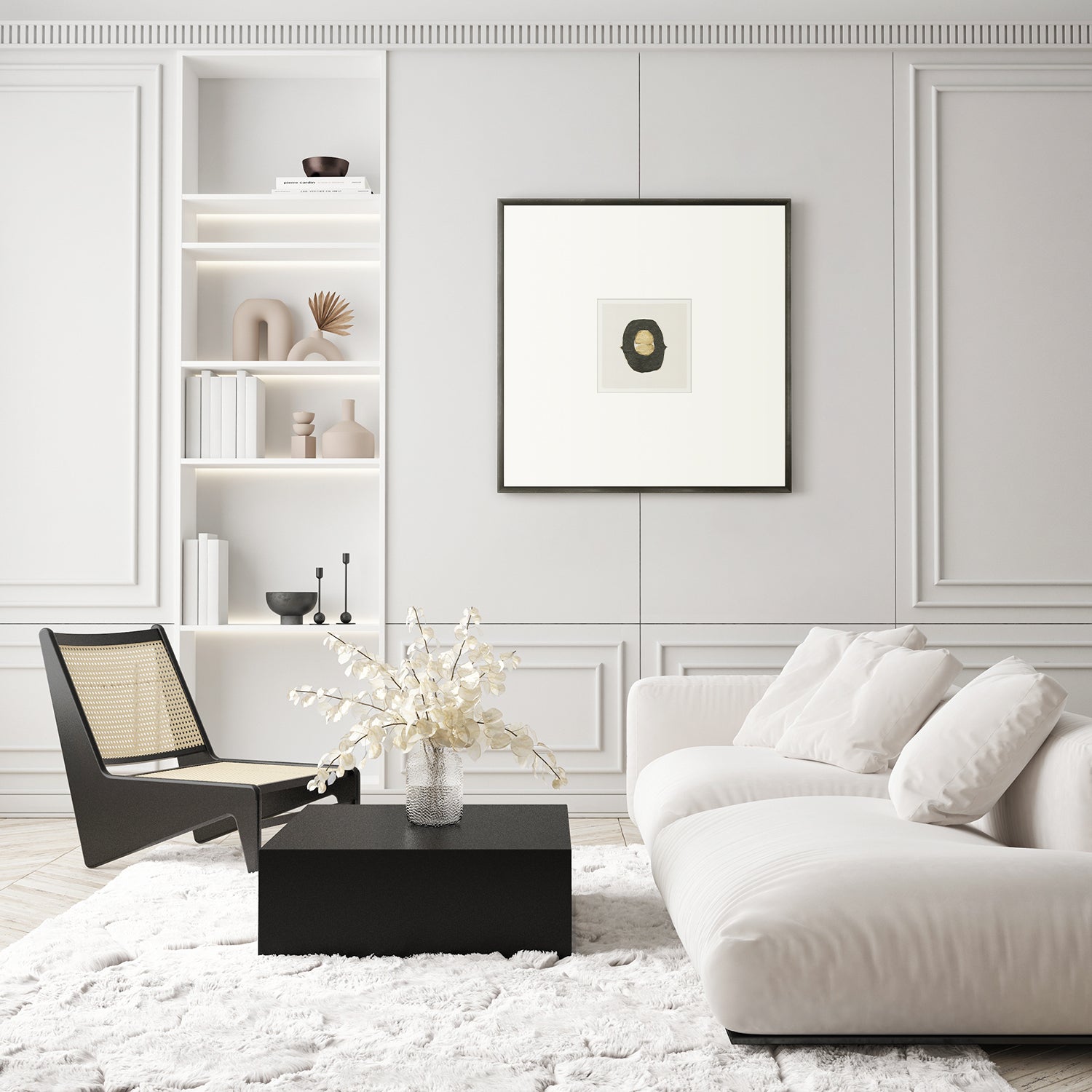 angle view of Mid-Expression II luxury Artwork