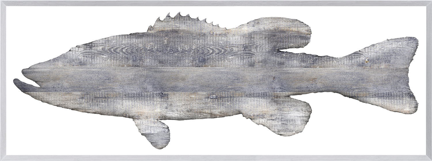 Driftwood Bass framed art print