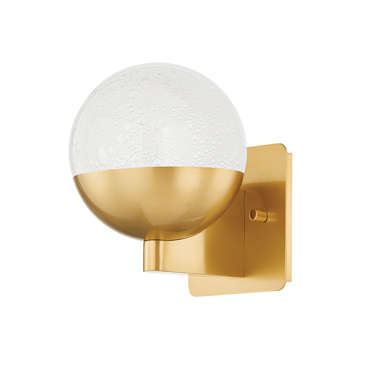 Rochford Wall Sconce in aged brass — a Hudson Valley wall sconce for bathrooms, hallways, and living rooms at Laurie Yapp Home.