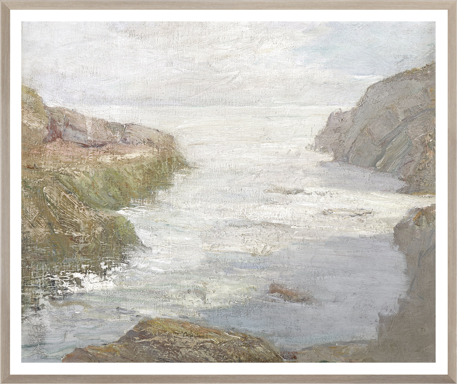 At Low Tide, C. 1841 — nature and landscape fine art print shown from another angle