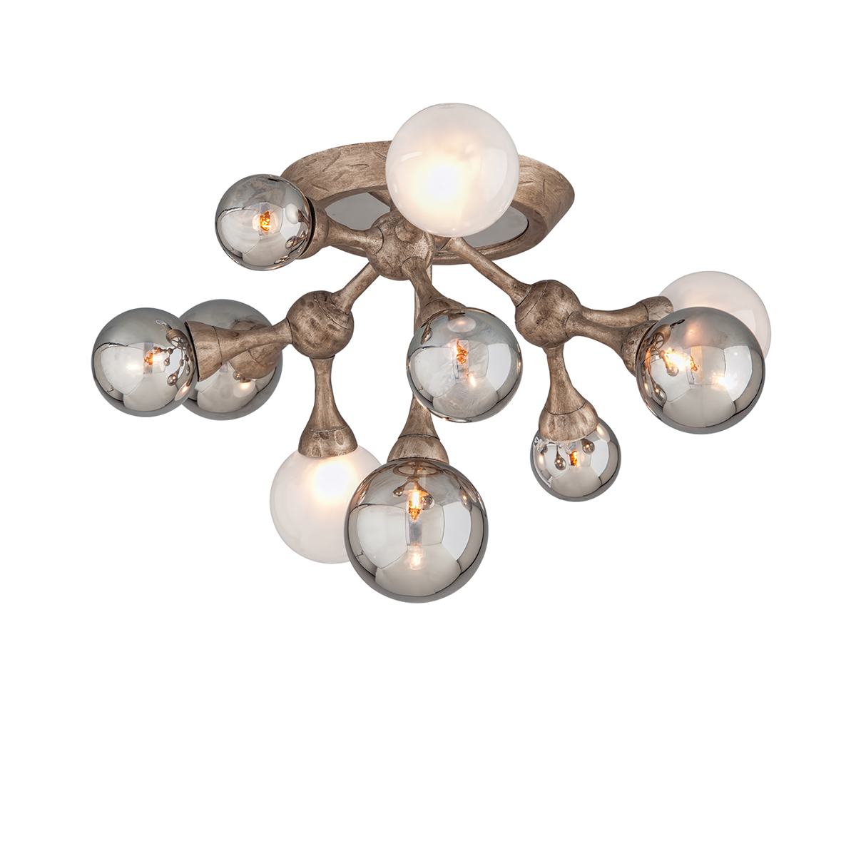 Element Semi Flush — a Corbett semi flush for hallways, bedrooms, and entryways at Laurie Yapp Home.