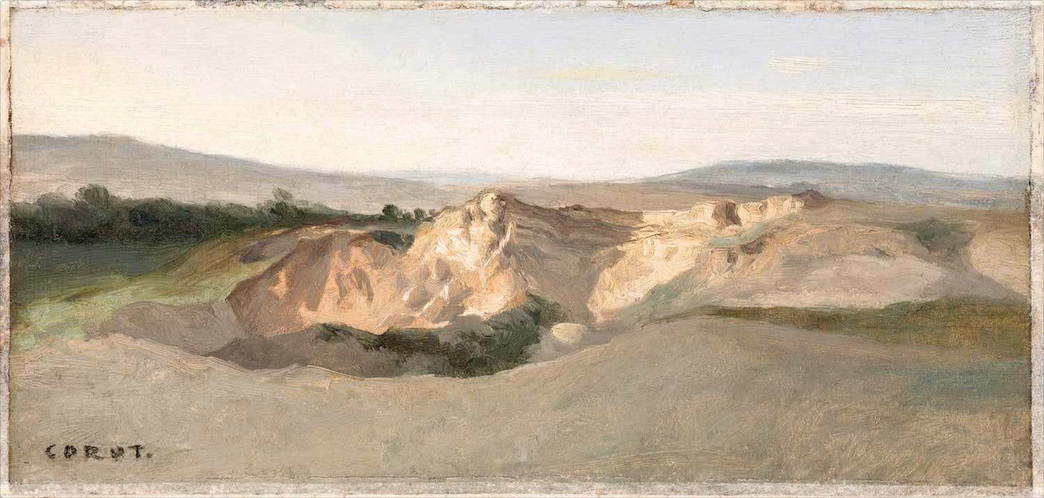 Italian Landscape C. 1825-28 β nature and landscape fine art print in warm tones at Laurie Yapp Home
