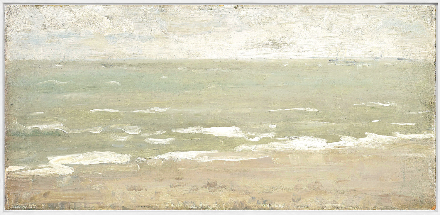 Seascape I C. 1860 β nature and landscape fine art print in pastel tones at Laurie Yapp Home