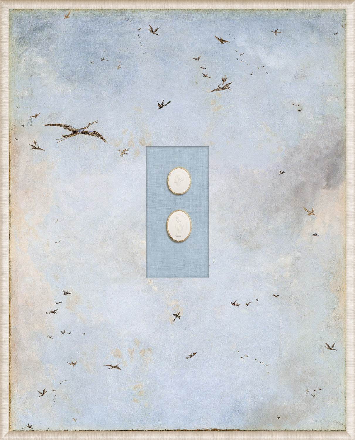 Grand Tour Intaglio – Soaring II, Form VIII framed art print, 16.75 × 20.75 in