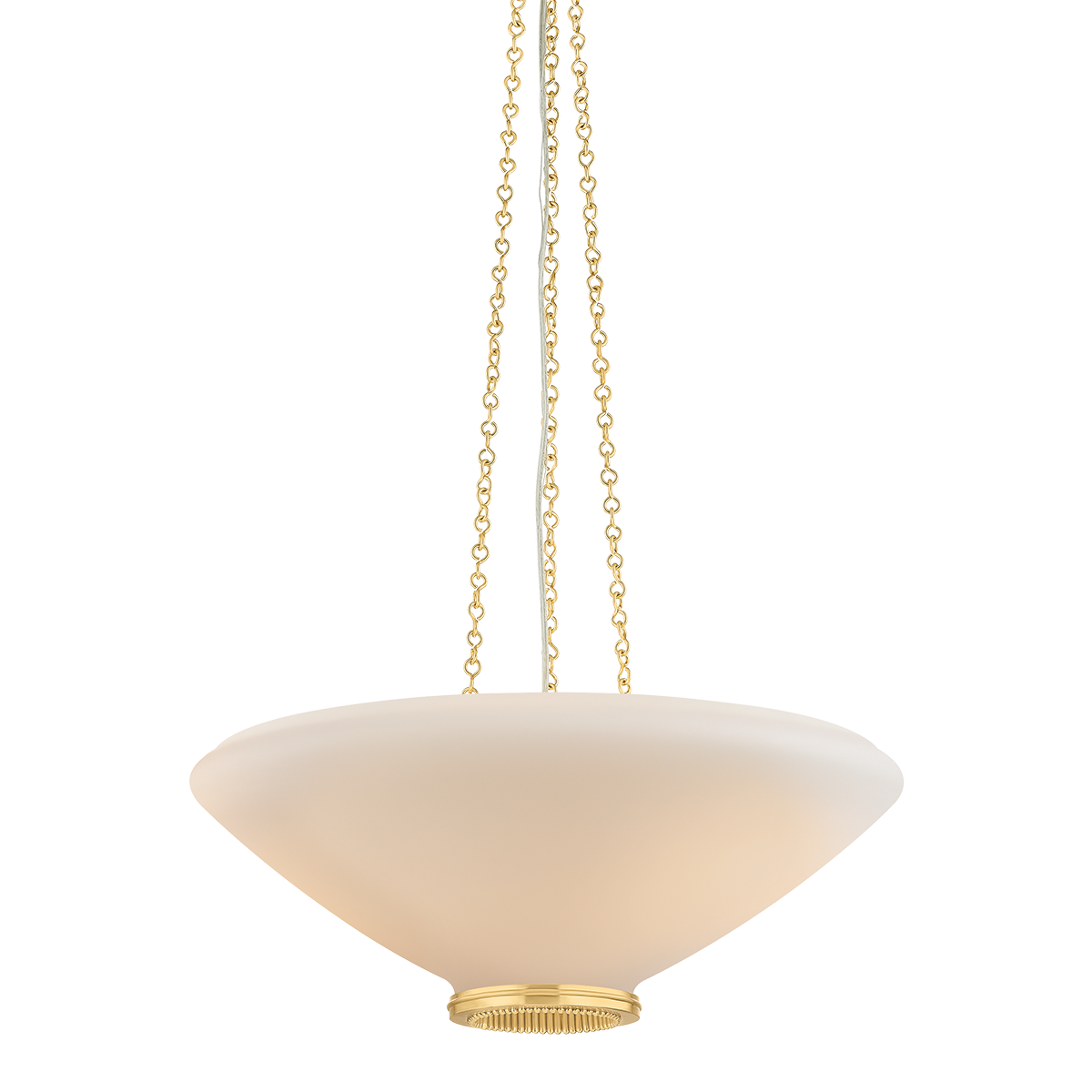 Awosting Pendant 22" in aged brass β a Hudson Valley pendant for kitchens, entries, and dining rooms at Laurie Yapp Home.