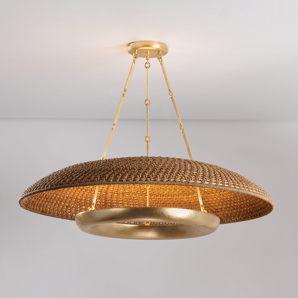 Oaklyn Chandelier 48" shown from a second angle to highlight the frame, arms, and shade detail.