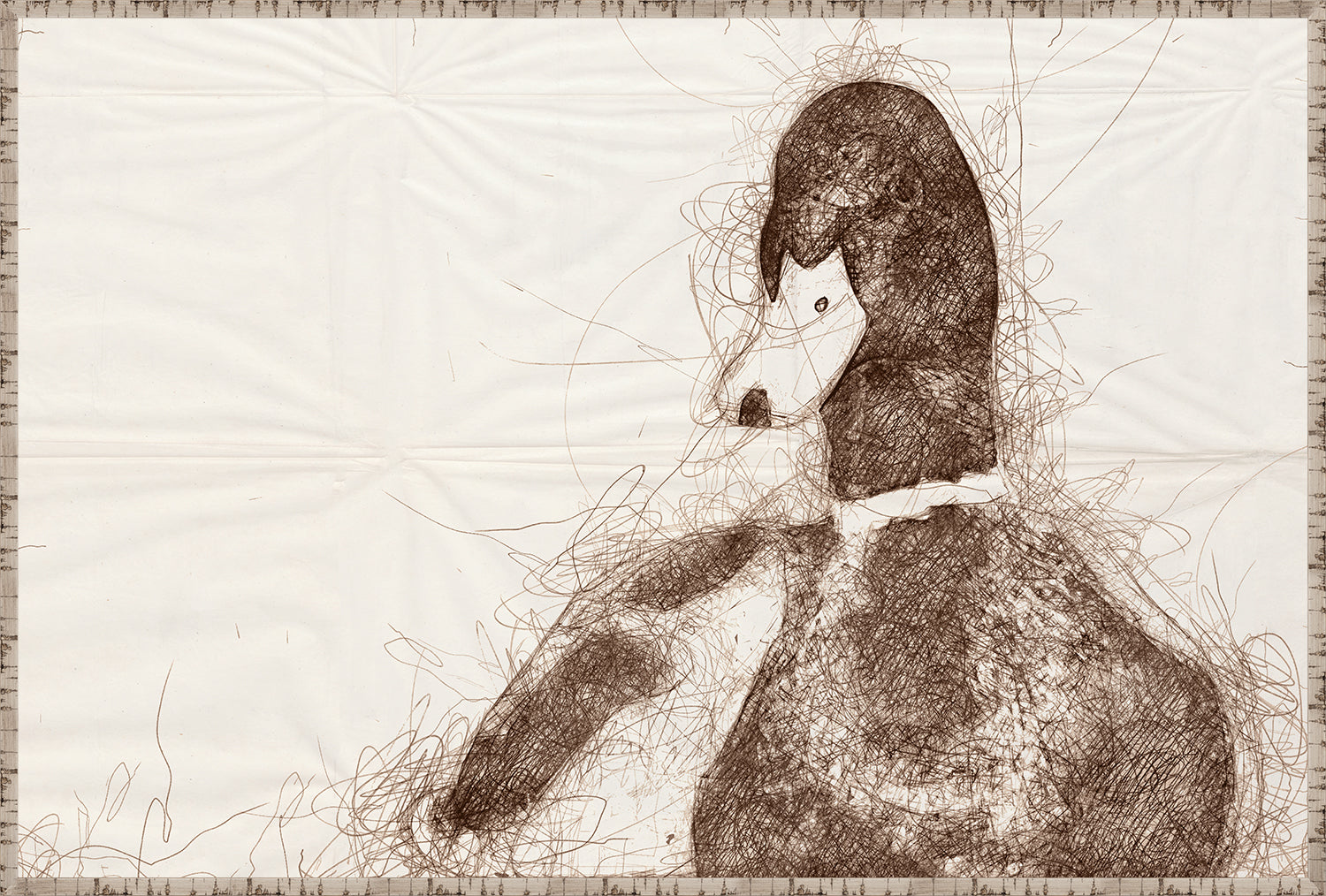 Nature Sketch Bird Quartet Bundle — nature and landscape fine art print shown from another angle