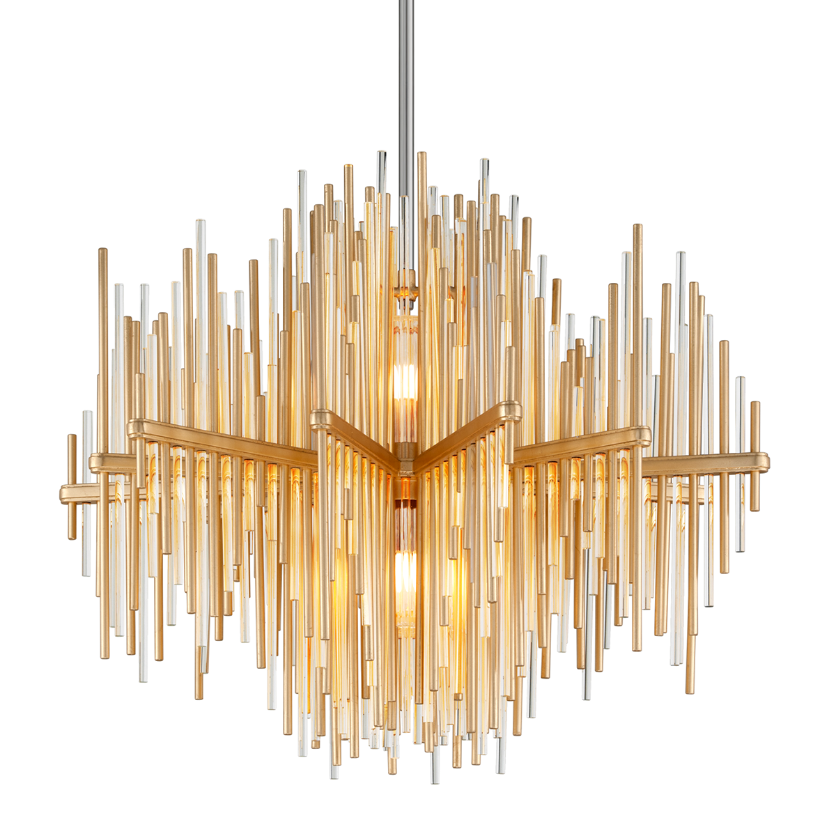 Theory Chandelier 30" β a Corbett chandelier for dining rooms, entries, and living rooms at Laurie Yapp Home.