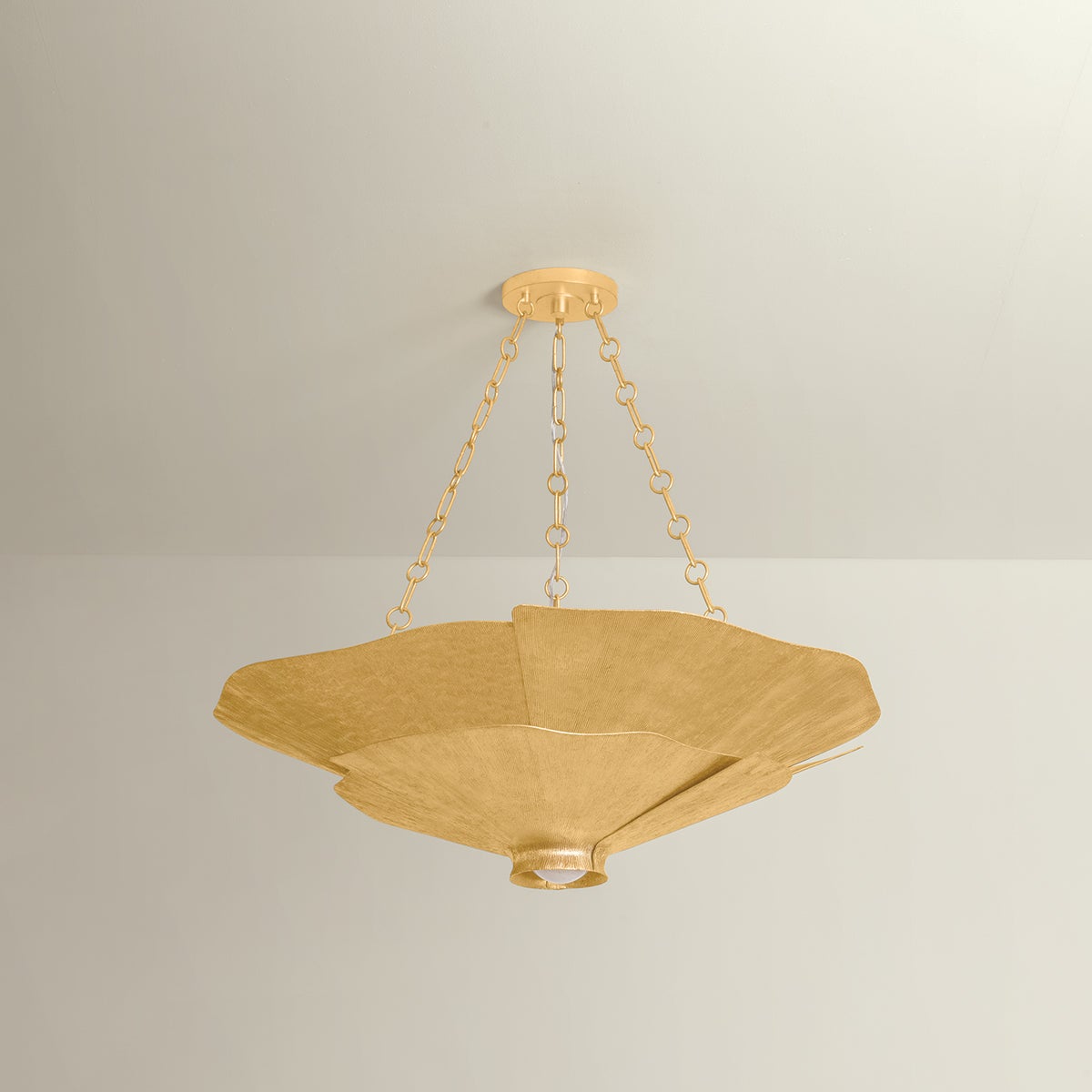 Spring Valley Chandelier shown from a second angle to highlight the frame, arms, and shade detail.