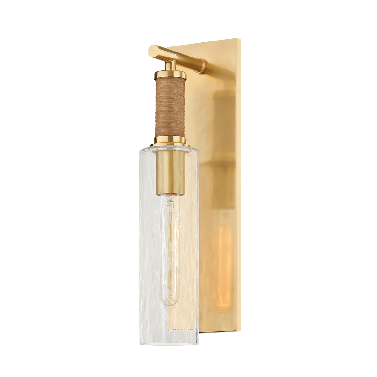 Eastchester Wall Sconce in aged brass — a Hudson Valley wall sconce for bathrooms, hallways, and living rooms at Laurie Yapp Home.