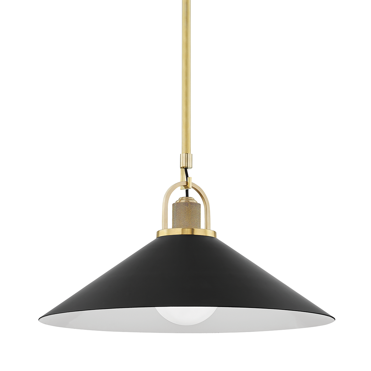 Syosset Pendant 20" in aged brass β a Hudson Valley pendant for kitchens, entries, and dining rooms at Laurie Yapp Home.