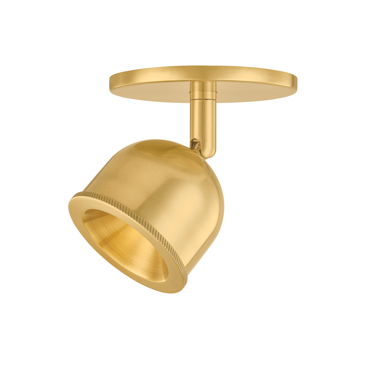 Tuthill Flush Mount in aged brass — a Hudson Valley flush mount for hallways, bedrooms, and entryways at Laurie Yapp Home.