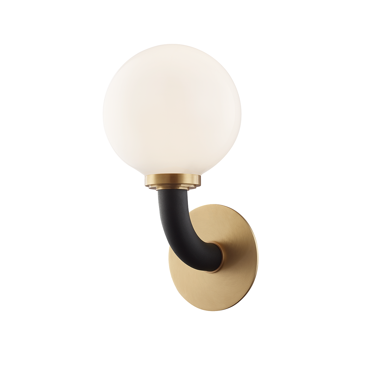 Werner Wall Sconce in aged brass β a Hudson Valley wall sconce for bathrooms, hallways, and living rooms at Laurie Yapp Home.