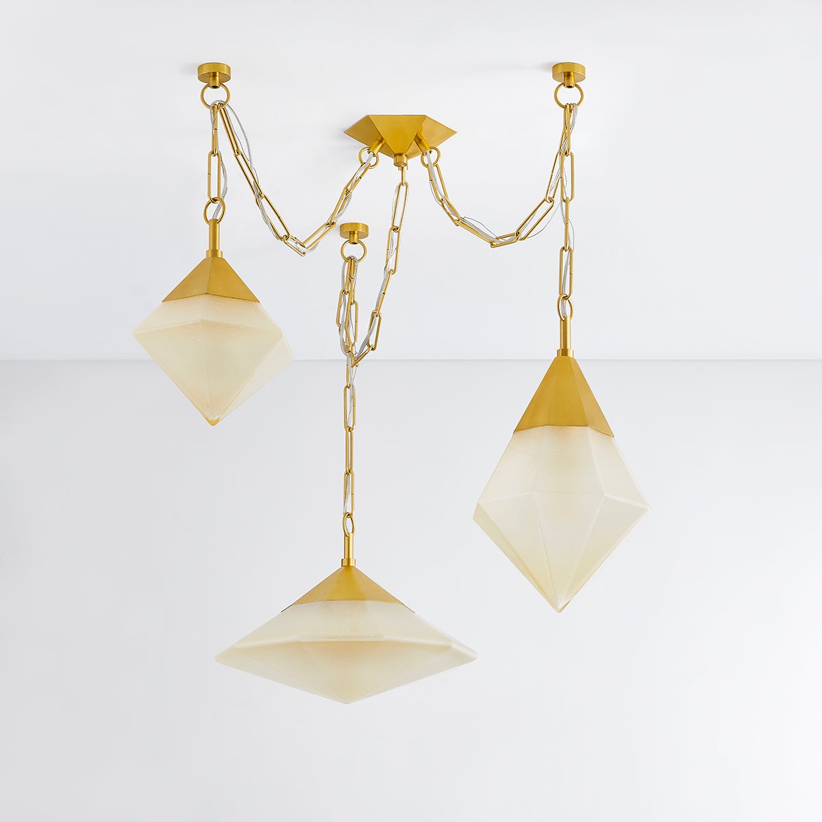 Angelique Chandelier 58" shown from a second angle to highlight the frame, arms, and shade detail.