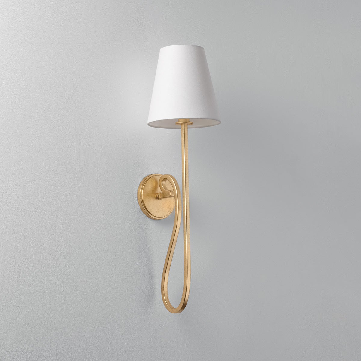 Elmhurst Wall Sconce shown from a second angle to highlight the arm curve and shade silhouette.
