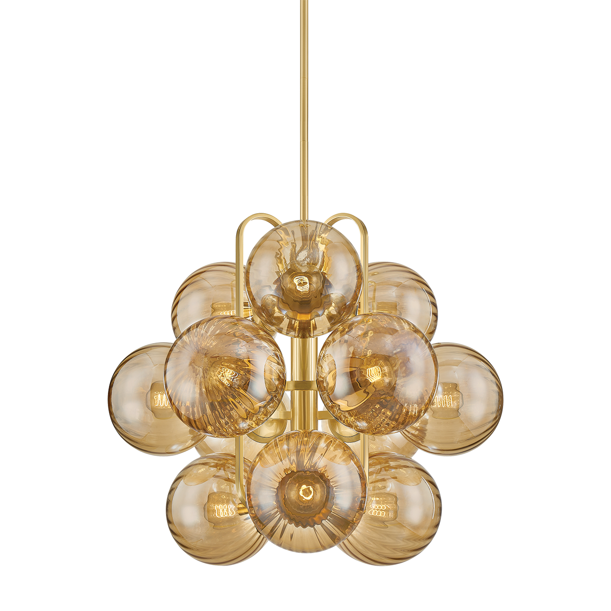 Cronus Chandelier 34" β a Corbett chandelier for dining rooms, entries, and living rooms at Laurie Yapp Home.