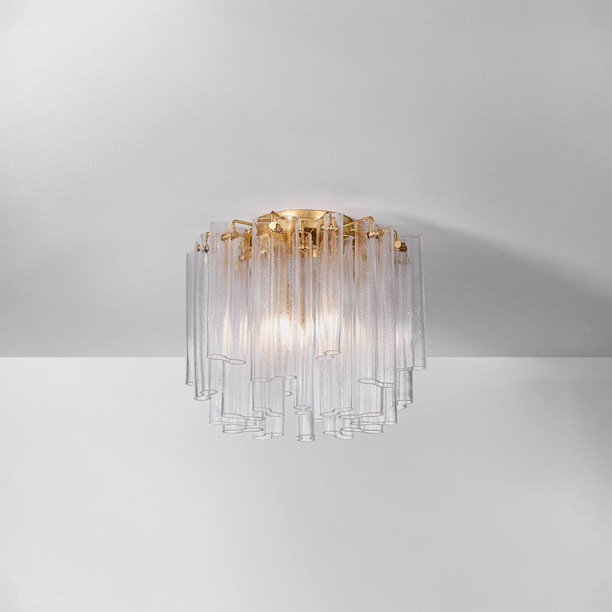 Varenna Semi Flush 20" shown from a second angle to highlight the shade profile and mounting canopy.