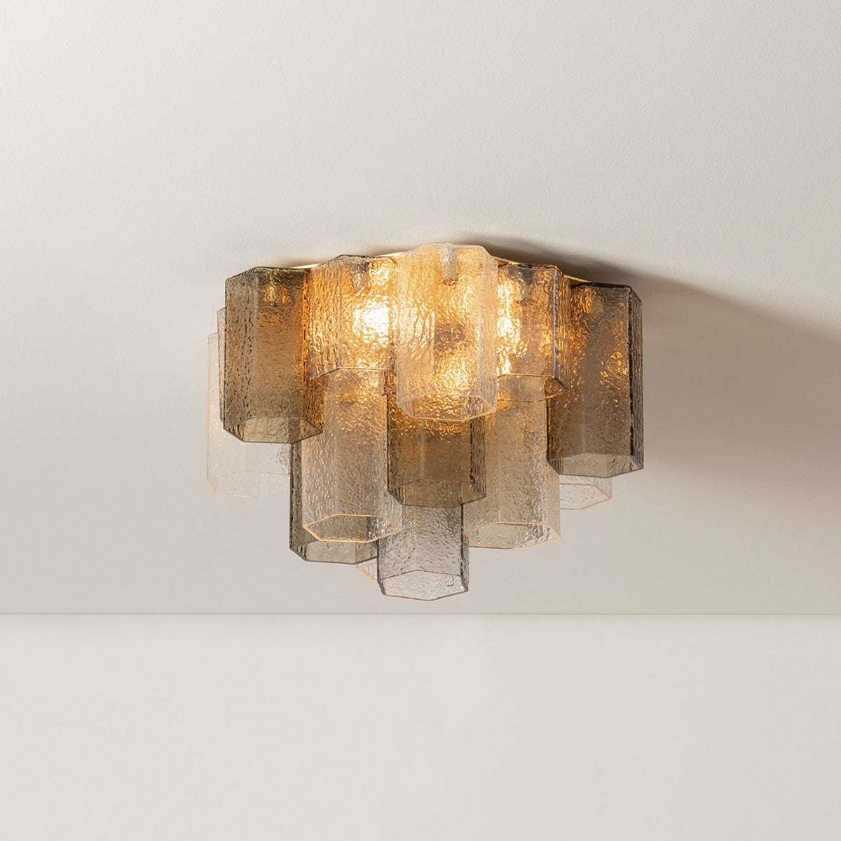 Helsinki Semi Flush 18.5" shown from a second angle to highlight the shade profile and mounting canopy.