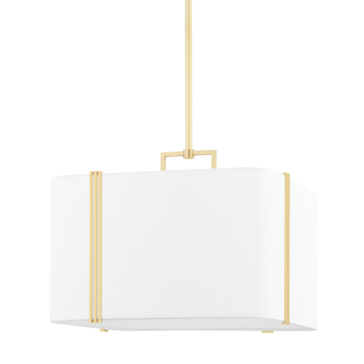 Downing Pendant 20" in aged brass — a Hudson Valley pendant for kitchens, entries, and dining rooms at Laurie Yapp Home.