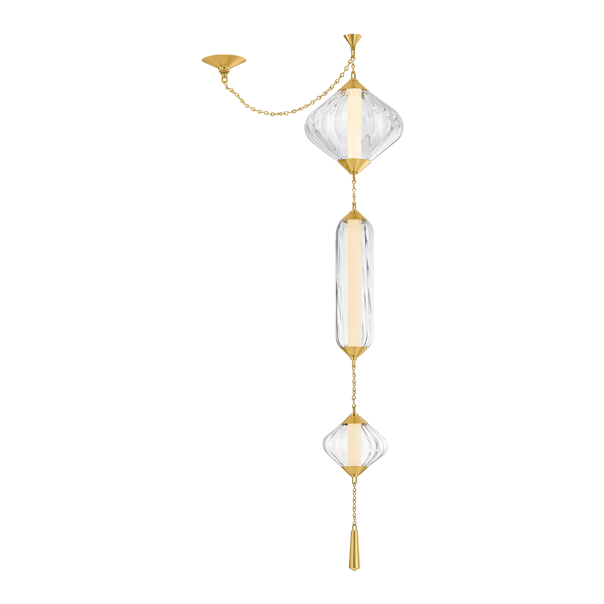 Fiorello Pendant — a Corbett pendant for kitchens, entries, and dining rooms at Laurie Yapp Home.