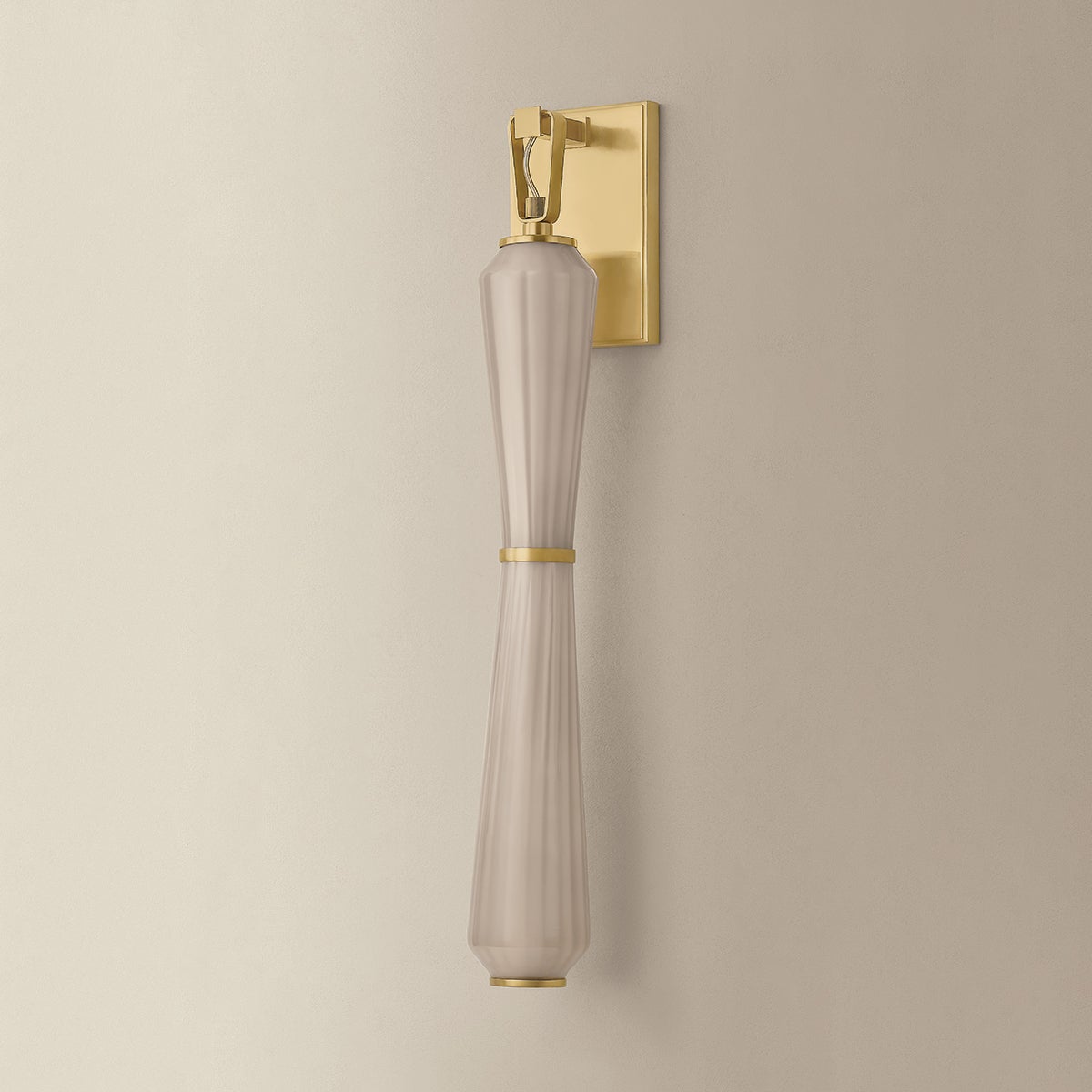 Zircon Bath And Vanity shown from a second angle to highlight the arm spread and shade silhouette.