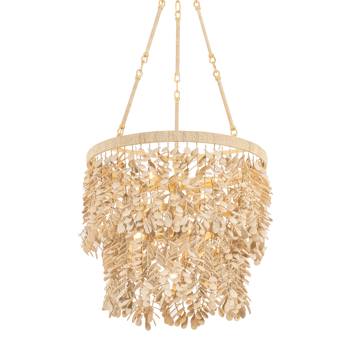 Naxos Chandelier 24" — a Corbett chandelier for dining rooms, entries, and living rooms at Laurie Yapp Home.