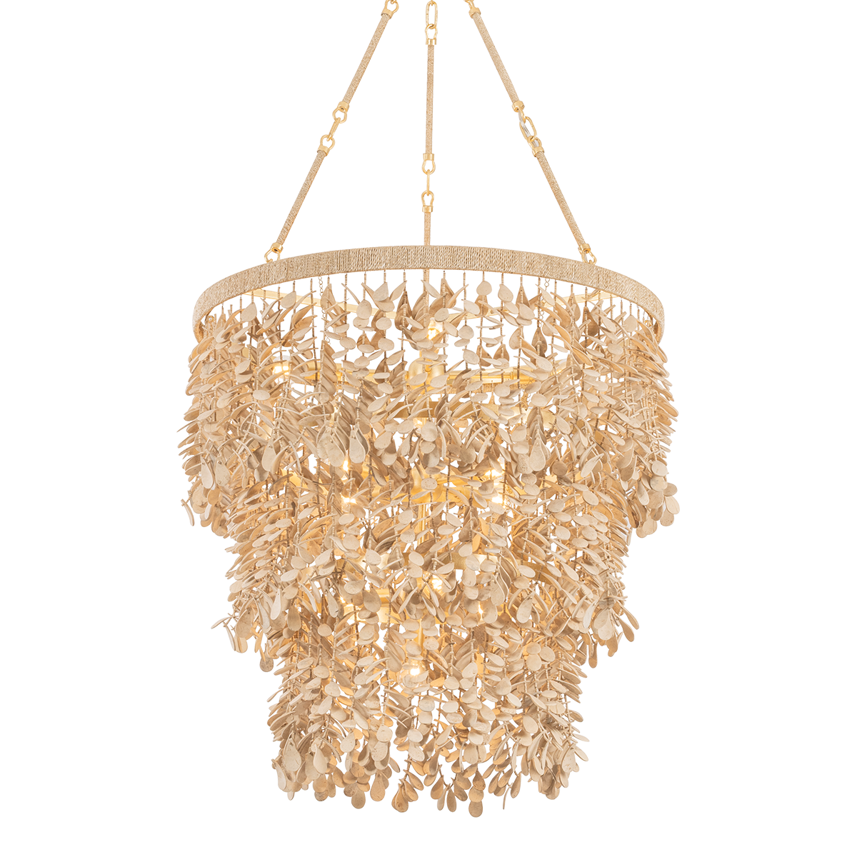 Naxos Chandelier 30" β a Corbett chandelier for dining rooms, entries, and living rooms at Laurie Yapp Home.