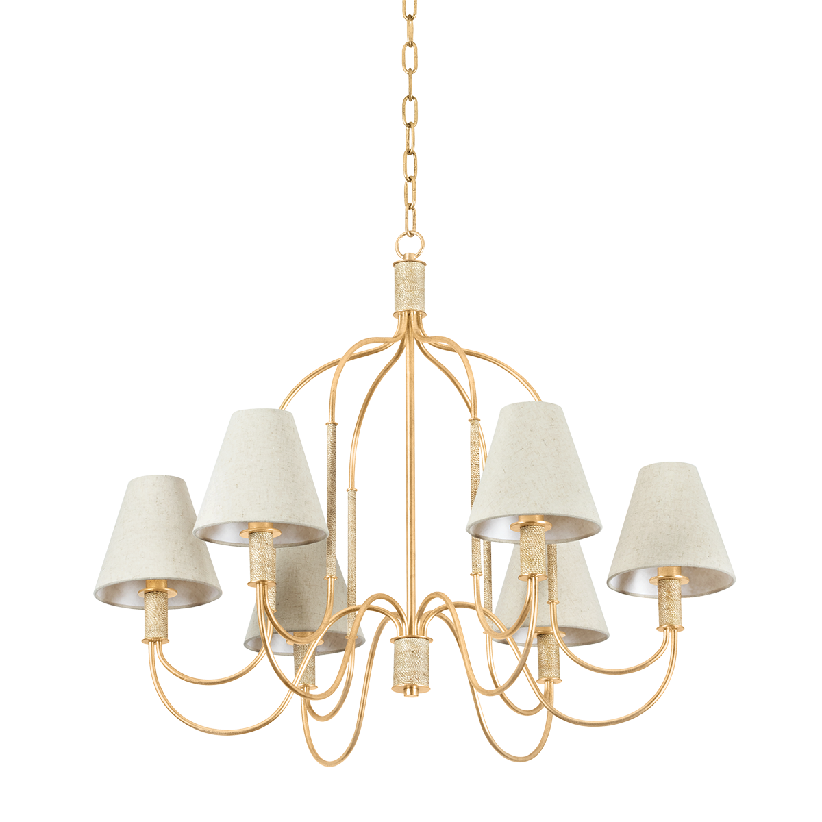 Warrensburg Chandelier 32.25" β a Hudson Valley chandelier for dining rooms, entries, and living rooms at Laurie Yapp Home.