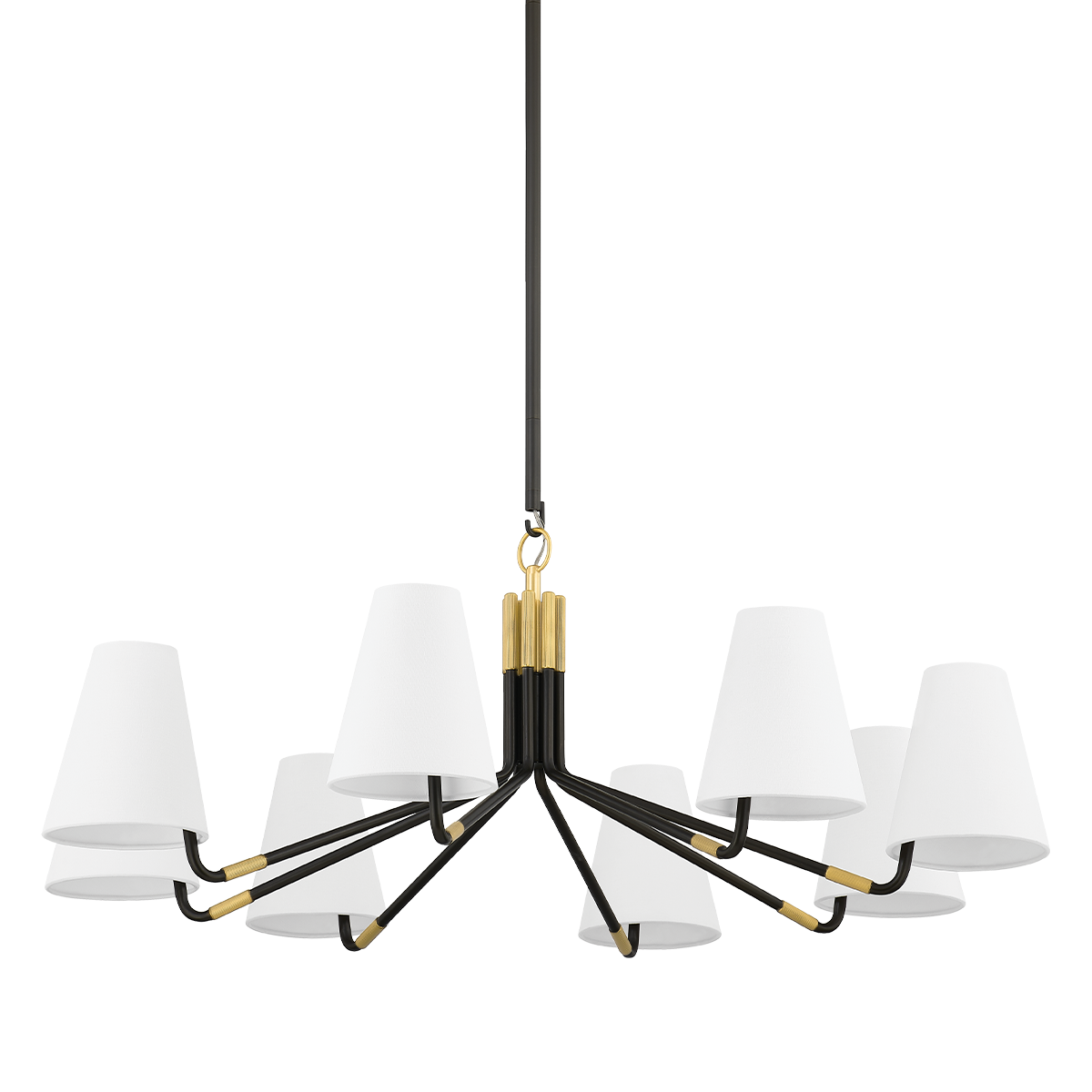 Stanwyck Chandelier 40" in aged brass β a Hudson Valley chandelier for dining rooms, entries, and living rooms at Laurie Yapp Home.