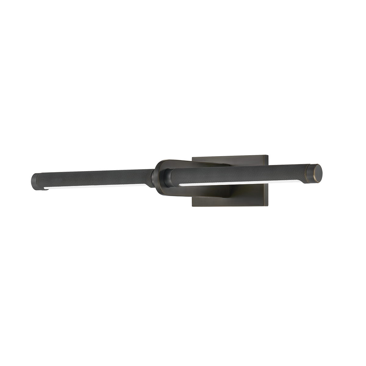 Deptford Picture Light 18" in dark bronze shown from a second angle to highlight the arm curve and shade proportion.