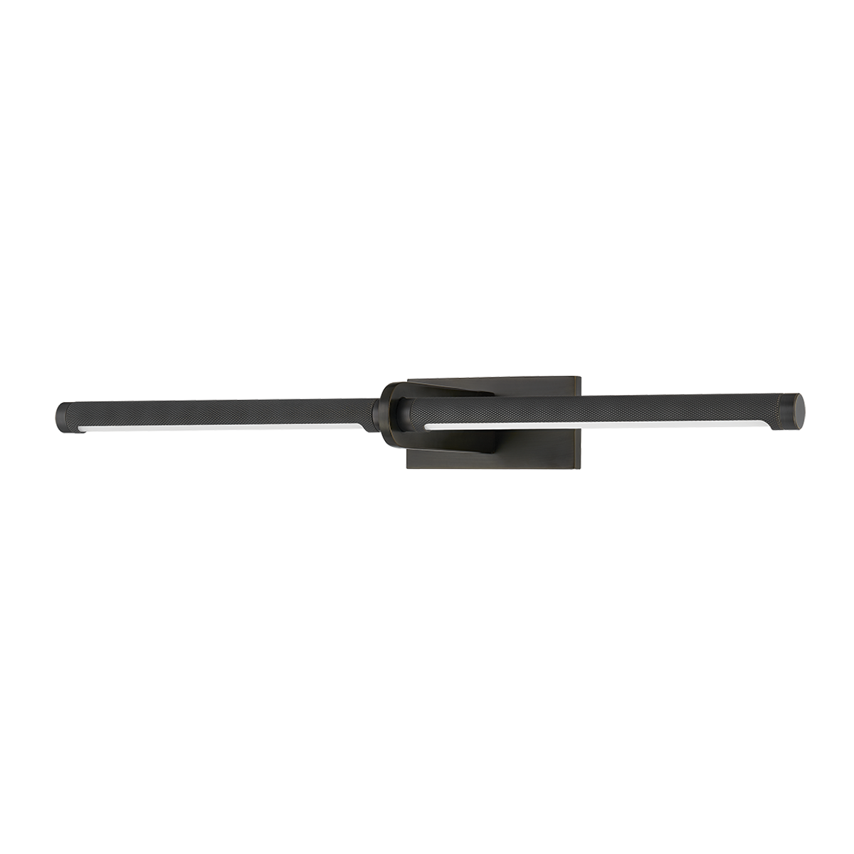 Deptford Picture Light 24" in dark bronze shown from a second angle to highlight the arm curve and shade proportion.