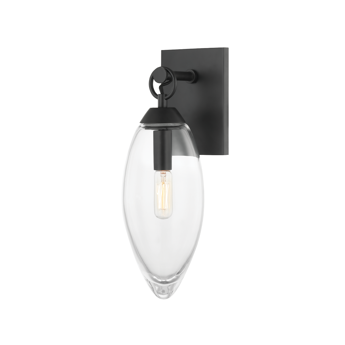 Nantucket Wall Sconce shown from a second angle to highlight the arm curve and shade silhouette.