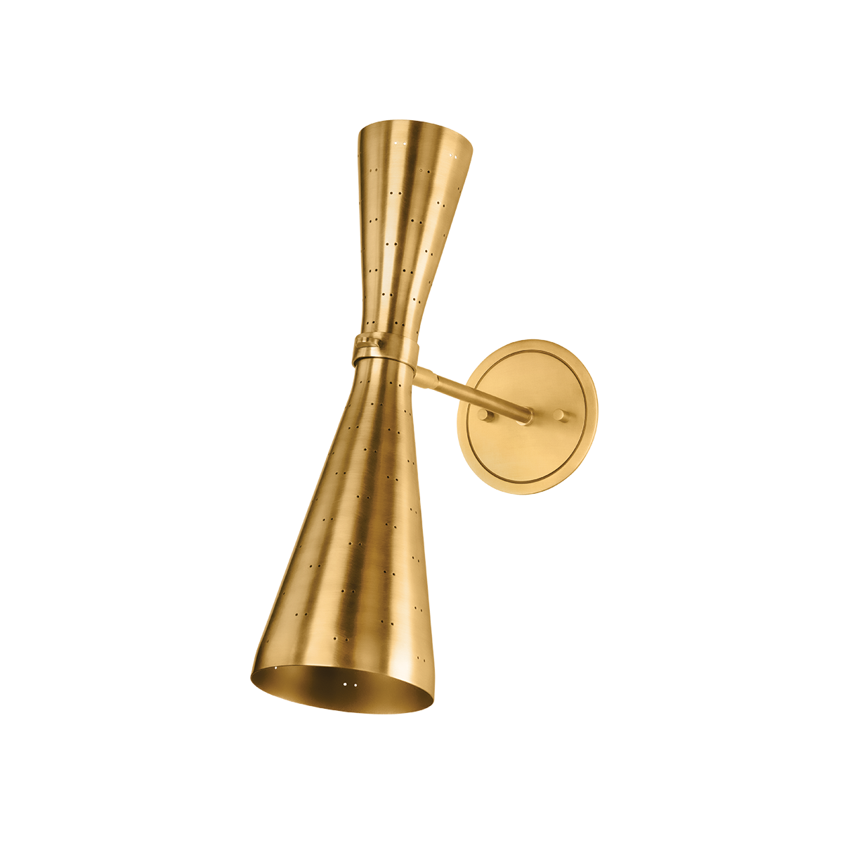 Allanton Wall Sconce in aged brass — a Hudson Valley wall sconce for bathrooms, hallways, and living rooms at Laurie Yapp Home.