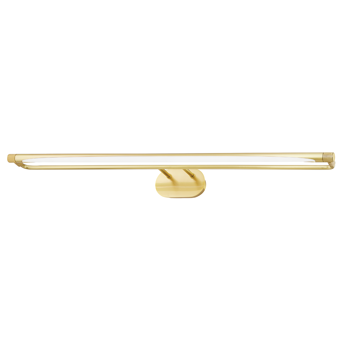 Berkshire Picture Light 37" in aged brass — a Hudson Valley picture light for gallery walls and reading nooks at Laurie Yapp Home.