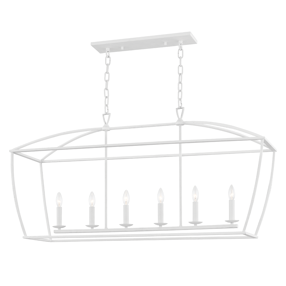 Bryant Linear shown from the front to reveal the extended frame and shade array.