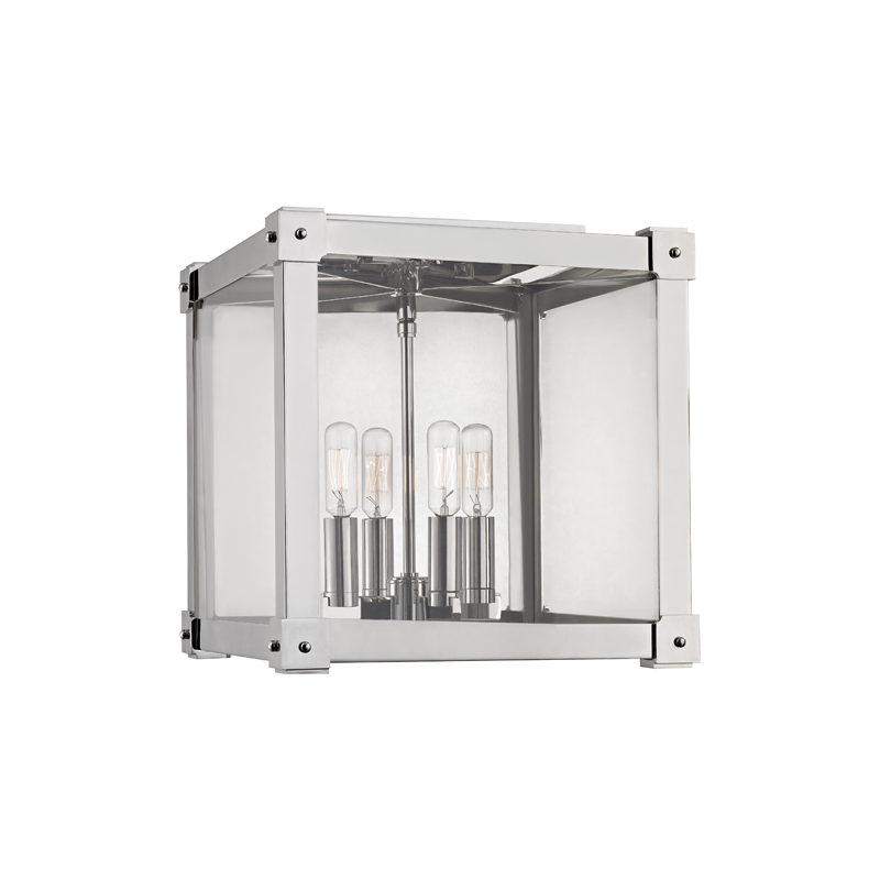 Forsyth Flush Mount in polished nickel — a Hudson Valley flush mount for hallways, bedrooms, and entryways at Laurie Yapp Home.
