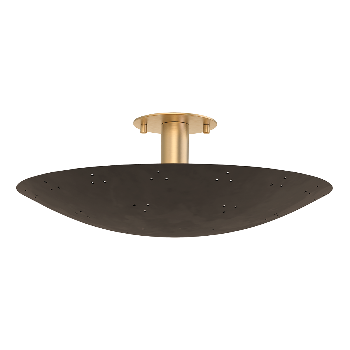 Bern Flush Mount 18" shown from a second angle to highlight the shade profile and mounting canopy.