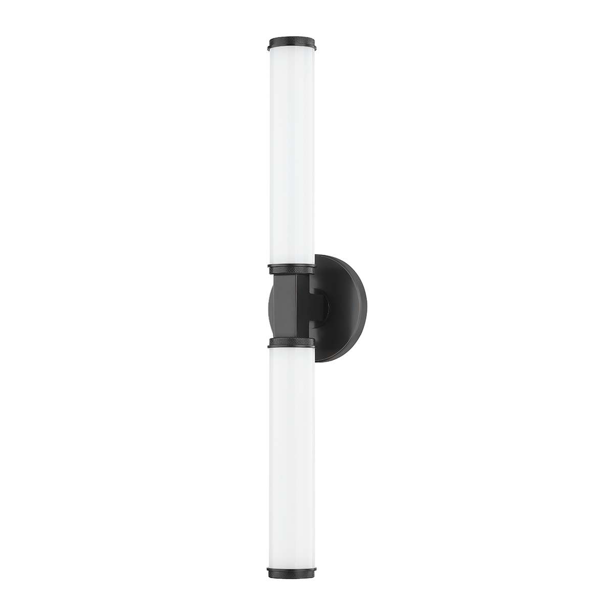 Cromwell Wall Sconce 4.75" x 22.75" in bronze shown from a second angle to highlight the arm curve and shade silhouette.