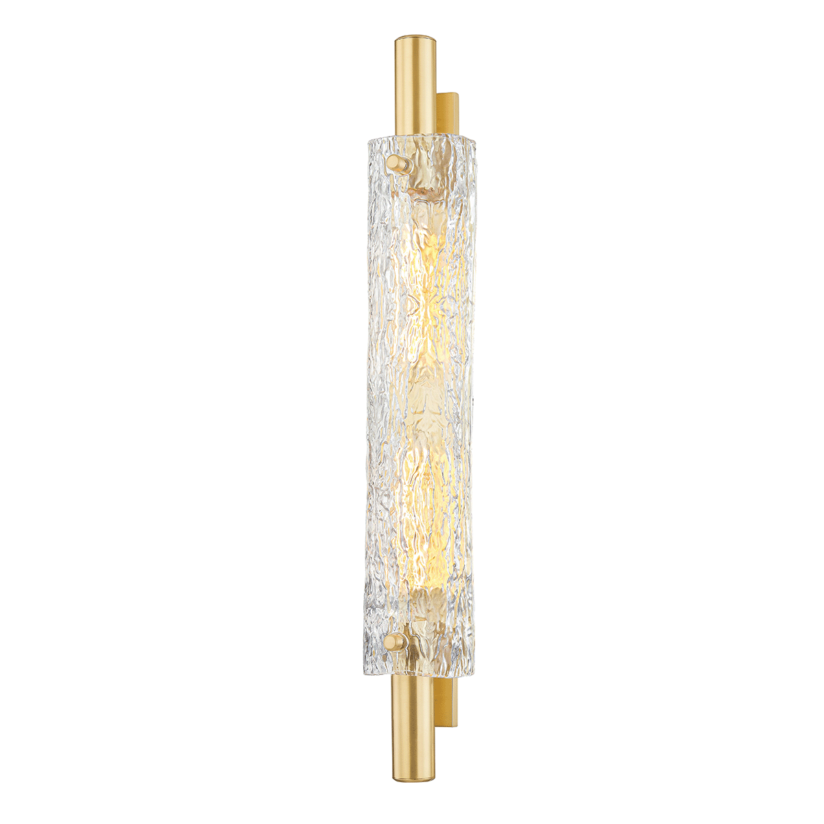 Harwich Wall Sconce 3.5" x 28.75" in aged brass β a Hudson Valley wall sconce for bathrooms, hallways, and living rooms at Laurie Yapp Home.