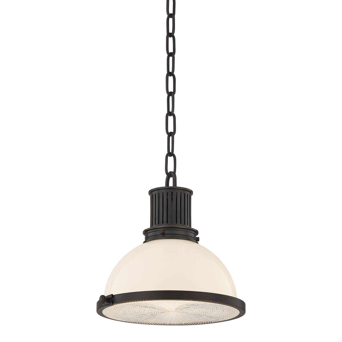 Pinesbridge Pendant 10.5" in dark bronze shown from a second angle to highlight the shade shape and metal detail.