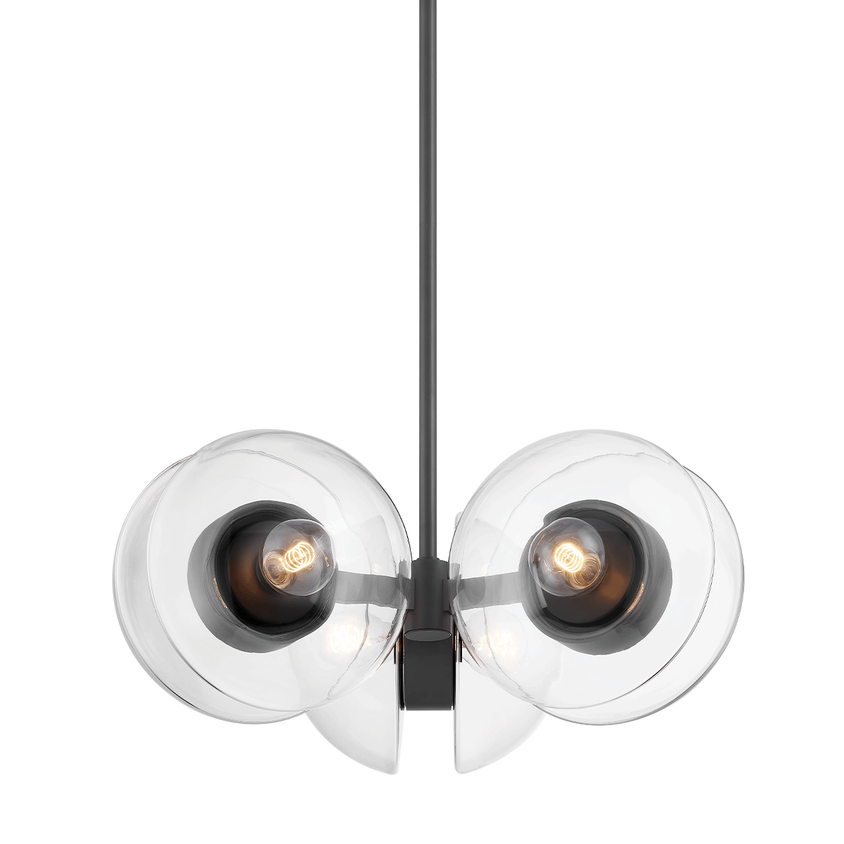 Kert Chandelier 27" shown from a second angle to highlight the frame, arms, and shade detail.
