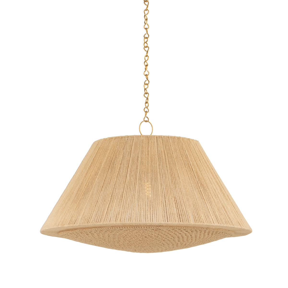 Mystic Pendant 36" in aged brass β a Hudson Valley pendant for kitchens, entries, and dining rooms at Laurie Yapp Home.