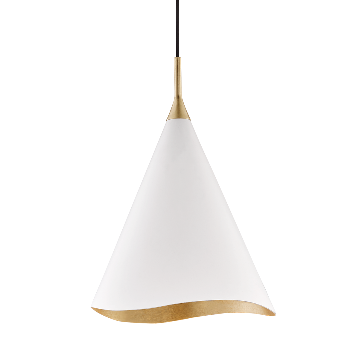 Martini Pendant 13" shown from a second angle to highlight the shade shape and metal detail.